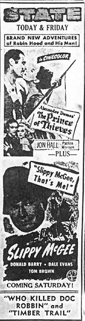 State Theatre - Old Ad